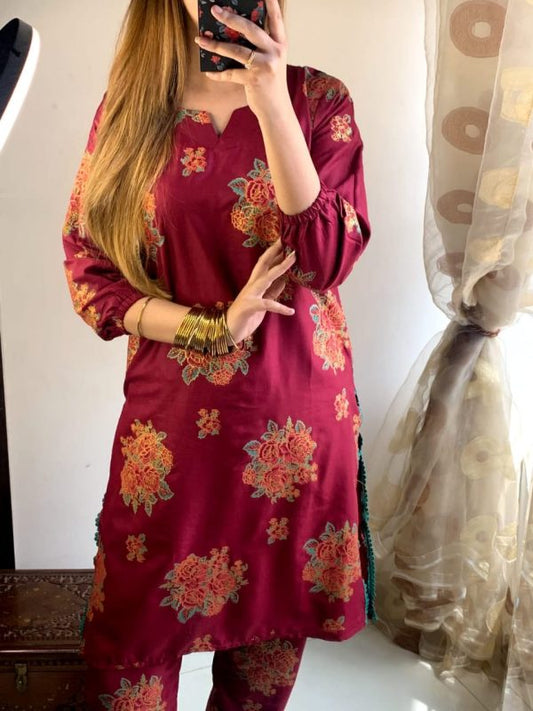 Women MAROON Colour Dress